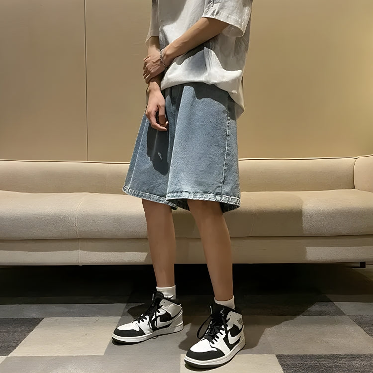 Soft Boy Wide Leg Wash Shorts Soft Boy Wide Leg Wash Shorts