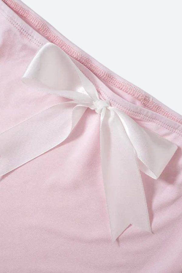 Soft Coquette Bow Two Piece Set