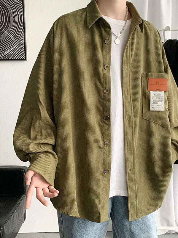 Soft Corduroy Casual Shirt