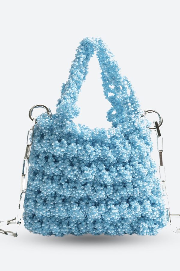 Soft Girl Beaded Chain Strap Handbag