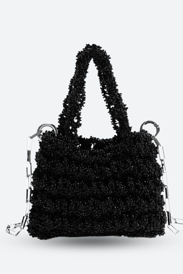 Soft Girl Beaded Chain Strap Handbag