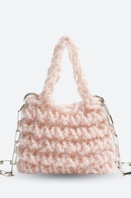 Soft Girl Beaded Chain Strap Handbag