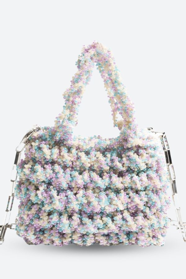 Soft Girl Beaded Chain Strap Handbag