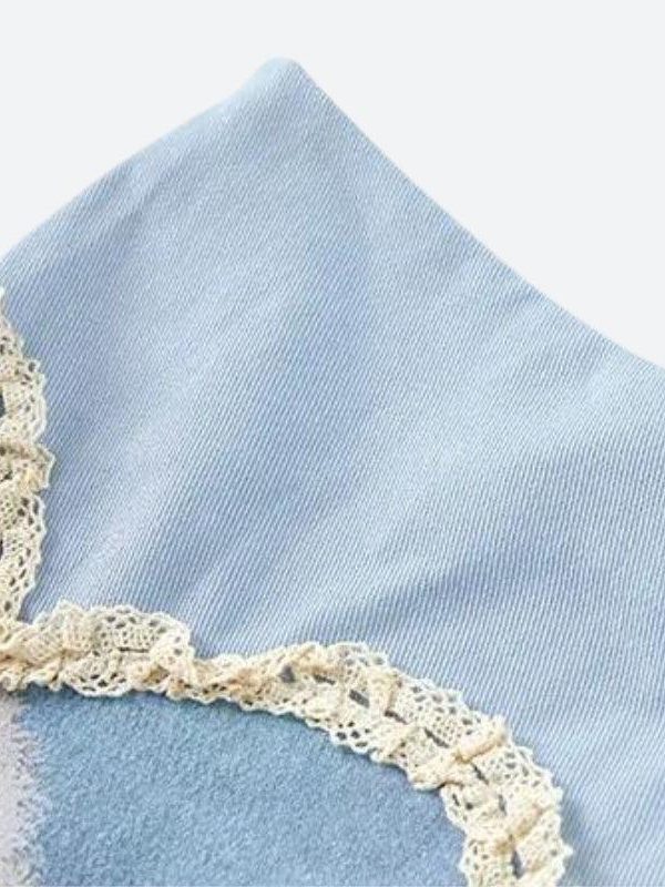 Soft Girl Cat Heart Mini Skirt