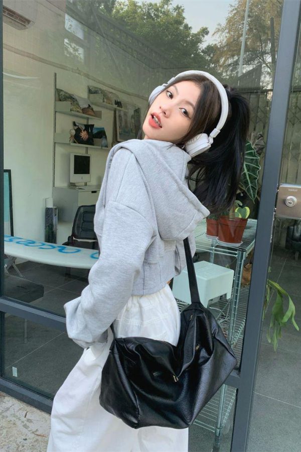 Soft Girl Cropped Hoodie