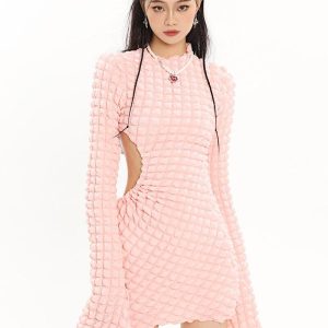 Soft Girl Cut Out Mini Dress