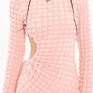 Soft Girl Cut Out Mini Dress