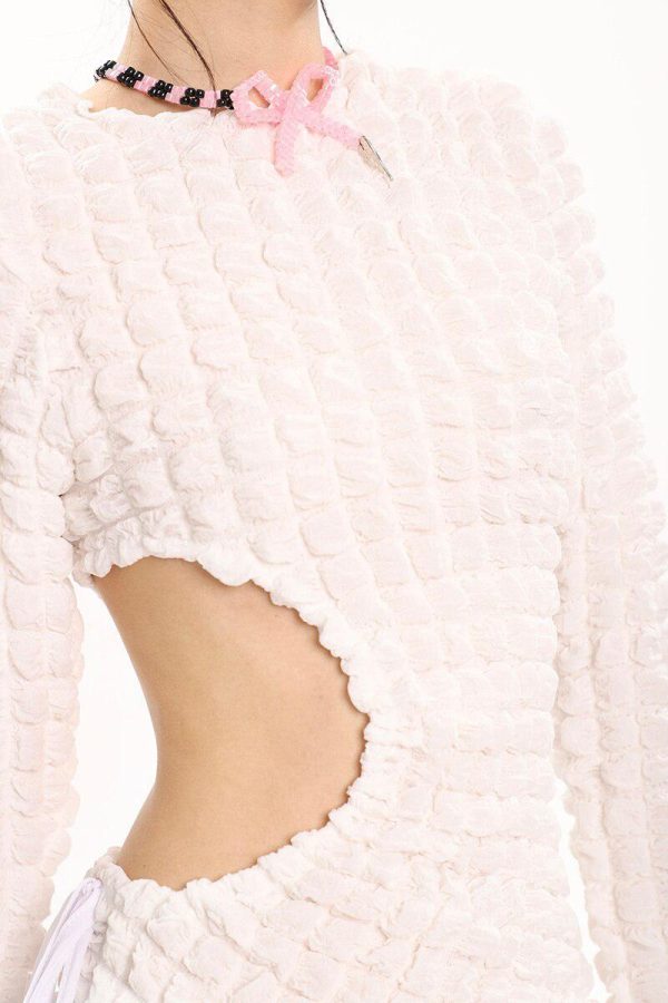 Soft Girl Cut Out Mini Dress