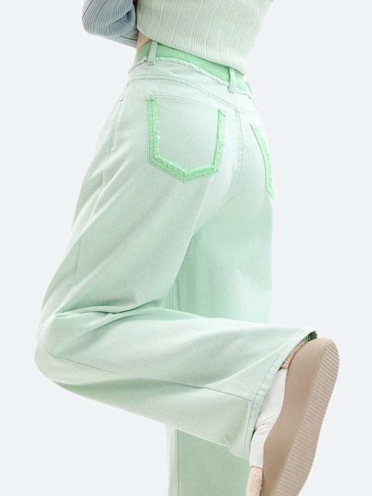 Soft Girl Distressed Straight Leg Pants Soft Girl Distressed Straight Leg Pants