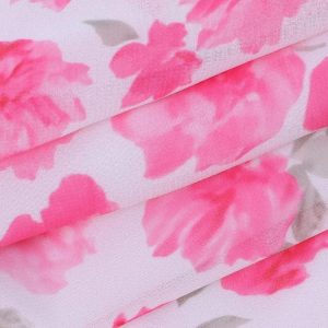 Soft Girl Floral Backless Chiffon Mini Dress