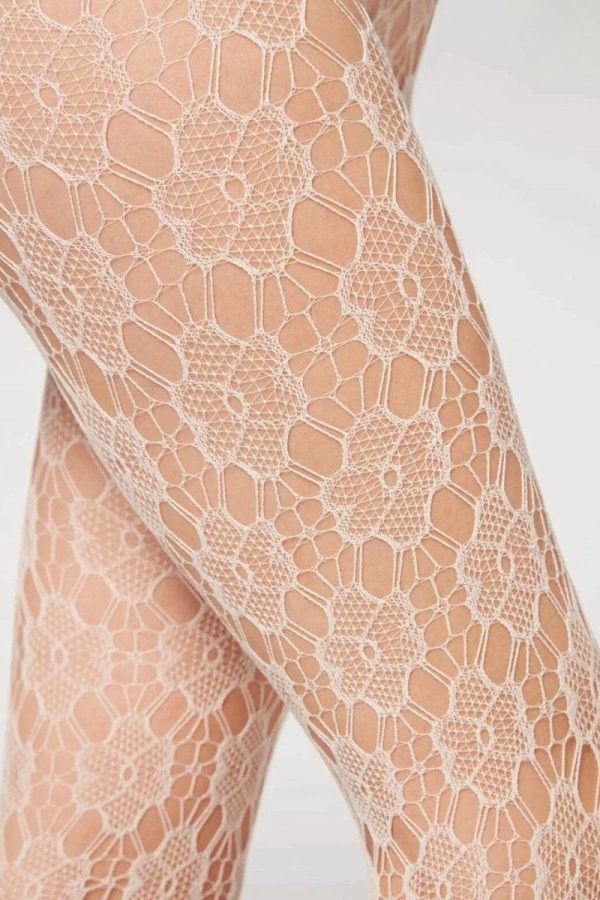 Soft Girl Floral Lace Tights