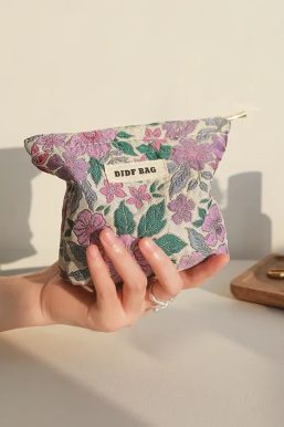 Soft Girl Floral Mini Makeup Bag