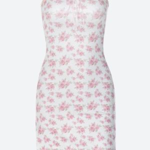 Soft Girl Floral Tube Mini Dress