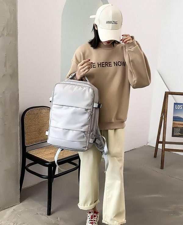 Soft Girl Hidden Pockets Travel Backpack