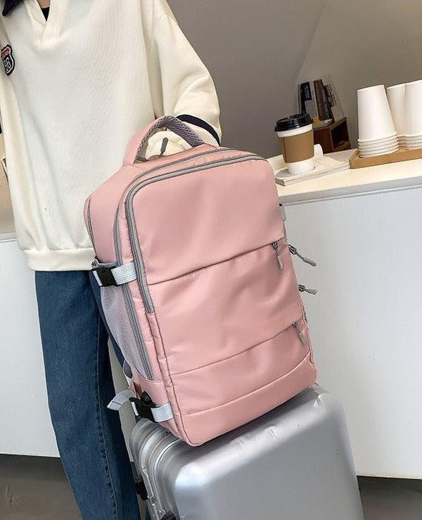 Soft Girl Hidden Pockets Travel Backpack