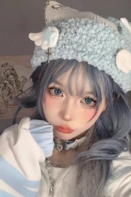 Soft Girl Kawaii Wings Knitted Beanie