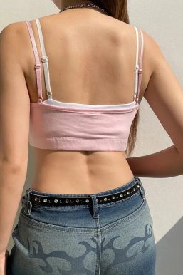 Soft Girl Layered Crop Top