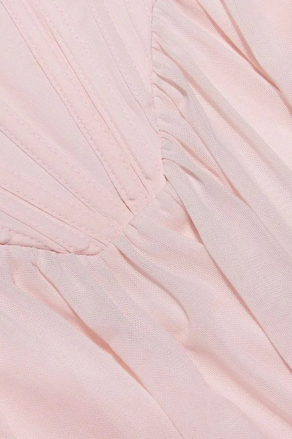 Soft Girl Mesh Corset Mini Dress