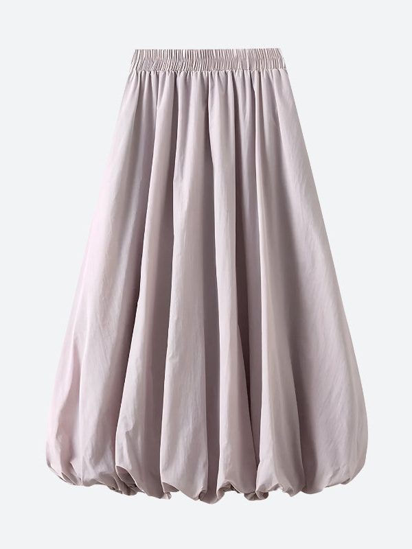 Soft Girl Pastel Bubble Midi Skirt
