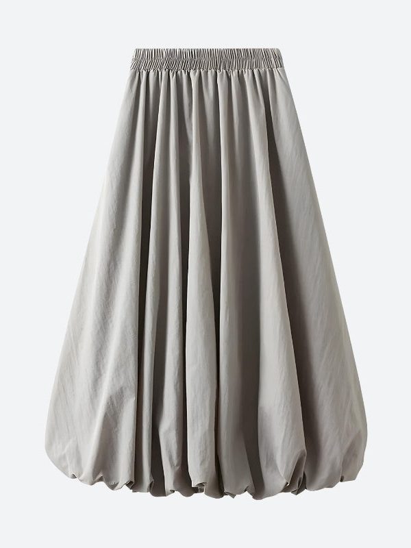 Soft Girl Pastel Bubble Midi Skirt