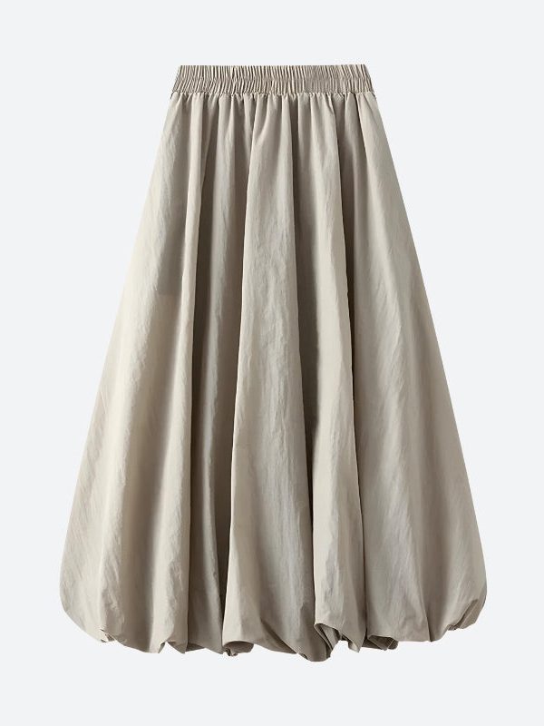 Soft Girl Pastel Bubble Midi Skirt