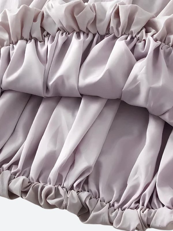 Soft Girl Pastel Bubble Midi Skirt