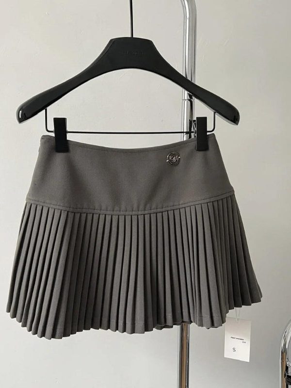 Soft Girl Pleated High Rise Mini Skort