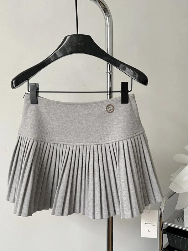 Soft Girl Pleated High Rise Mini Skort