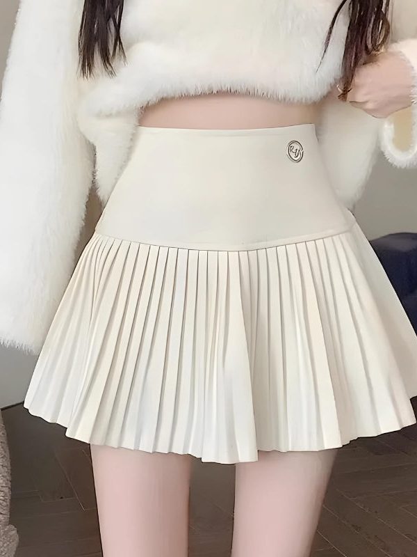 Soft Girl Pleated High Rise Mini Skort