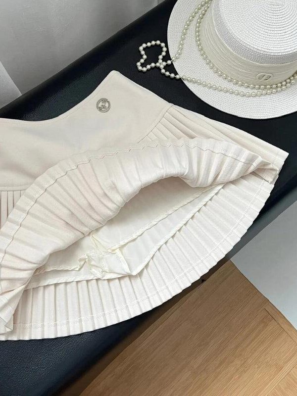 Soft Girl Pleated High Rise Mini Skort