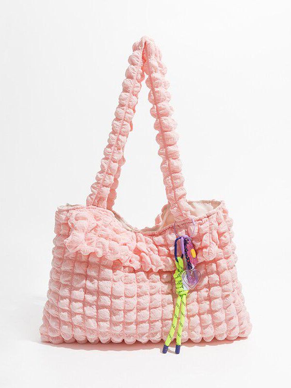 Soft Girl Popcorn Keychain Handbag