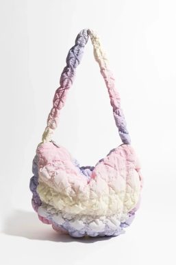 Soft Girl Rainbow Quilted Bag