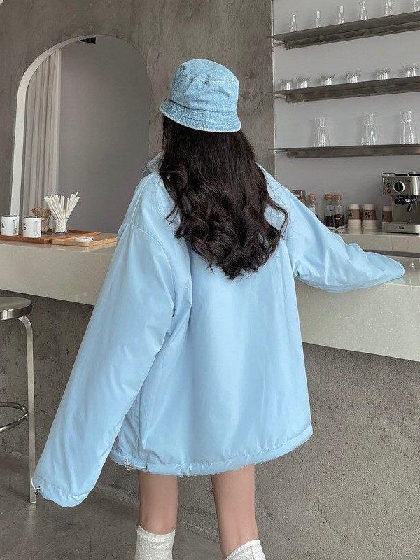 Soft Girl Reversible Checkered Jacket