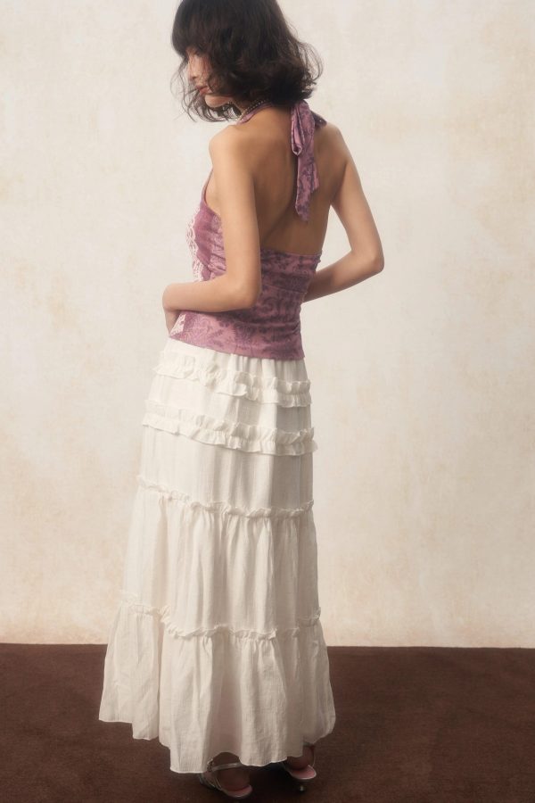 Soft Girl Rose Halter Top