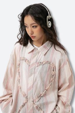 Soft Girl Ruffled Heart Shirt