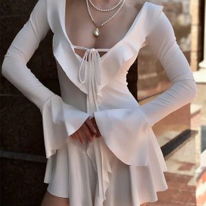 Soft Girl Ruffled Mini Dress