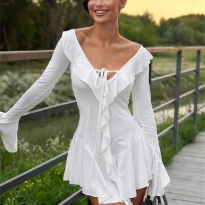 Soft Girl Ruffled Mini Dress