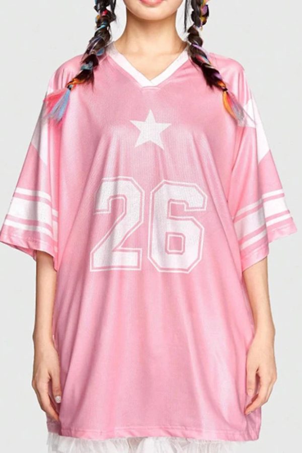 Soft Girl Star 26 Jersey Top