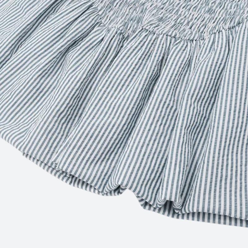 Soft Girl Striped Ruched Mini Dress Soft Girl Striped Ruched Mini Dress