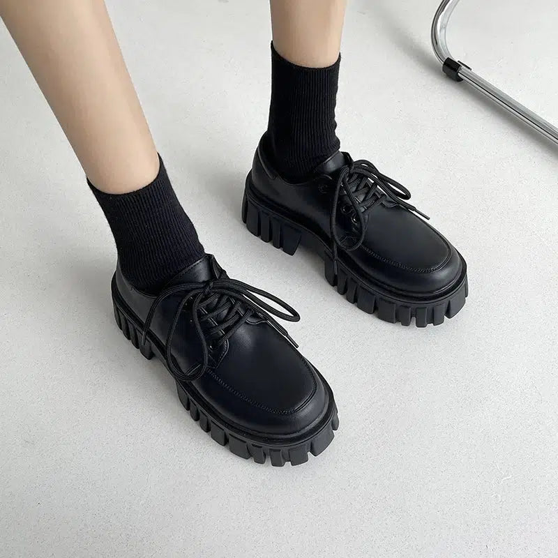 Soft Grunge Chunky Platform Oxford Shoes Soft Grunge Chunky Platform Oxford Shoes