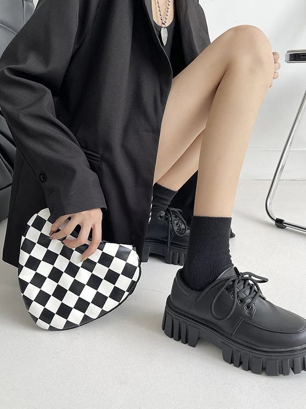 Soft Grunge Chunky Platform Oxford Shoes