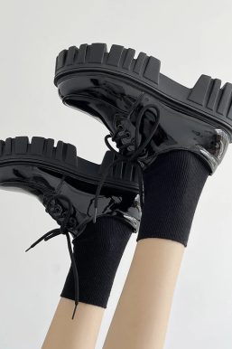 Soft Grunge Chunky Platform Oxford Shoes