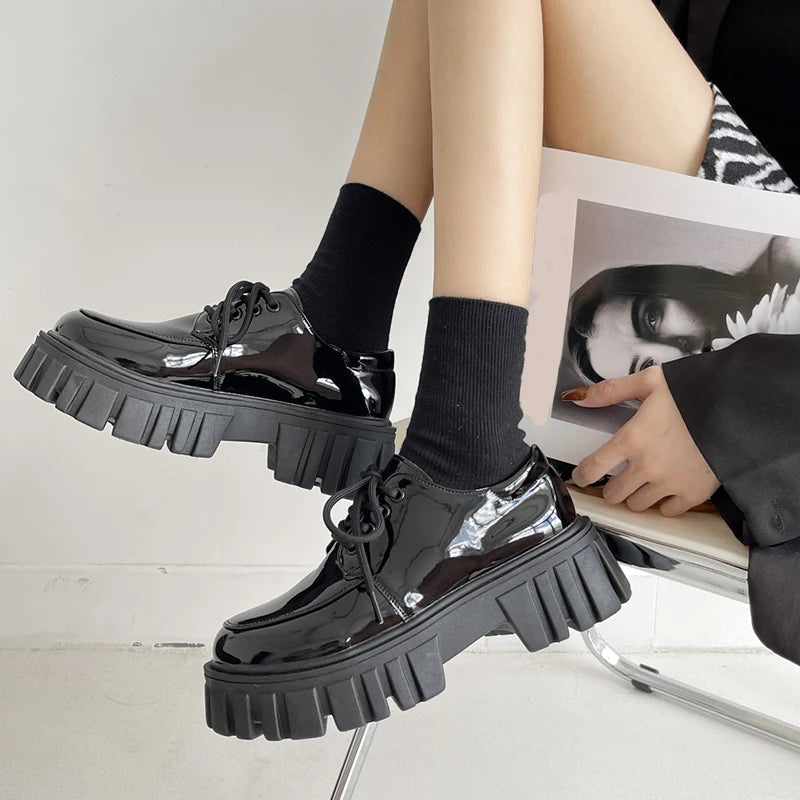 Soft Grunge Chunky Platform Oxford Shoes Soft Grunge Chunky Platform Oxford Shoes