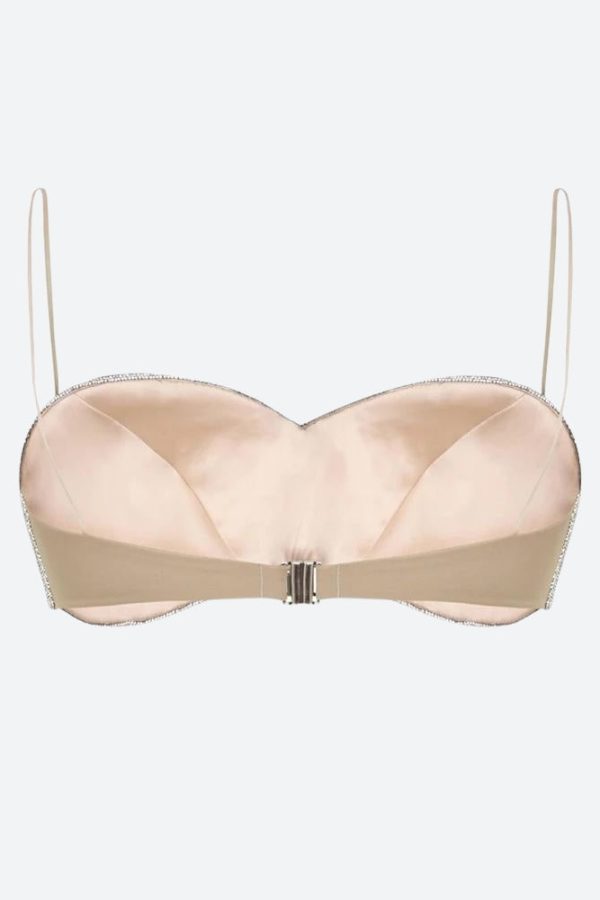 Sparkle Rhinestone Bra Crop Top