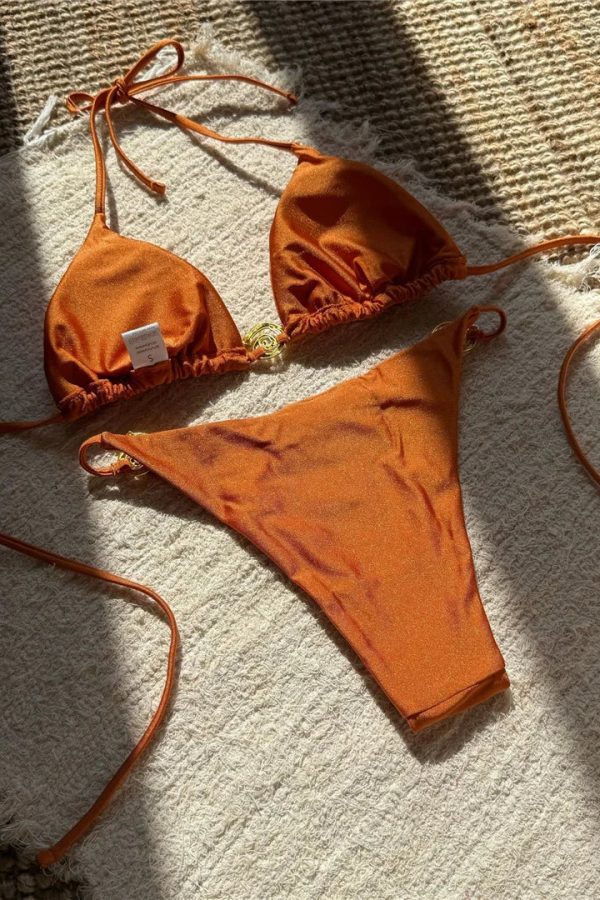 Spiral Detail Bikini Set