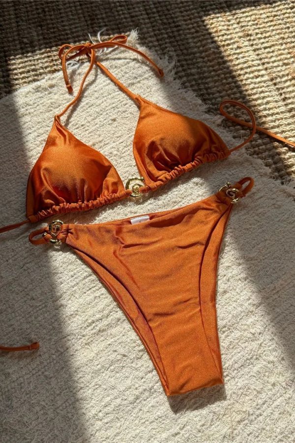 Spiral Detail Bikini Set
