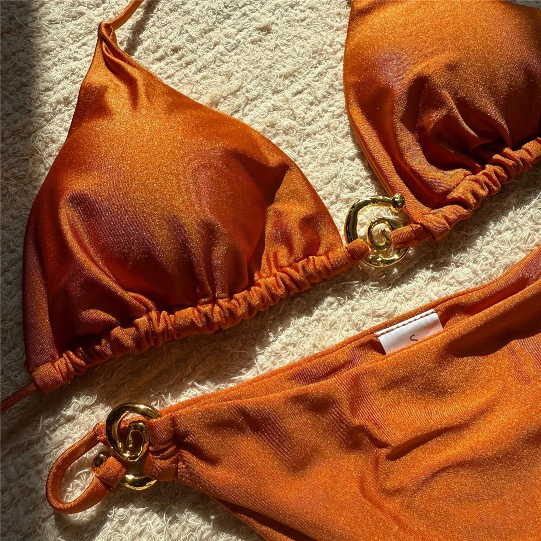 Spiral Detail Bikini Set