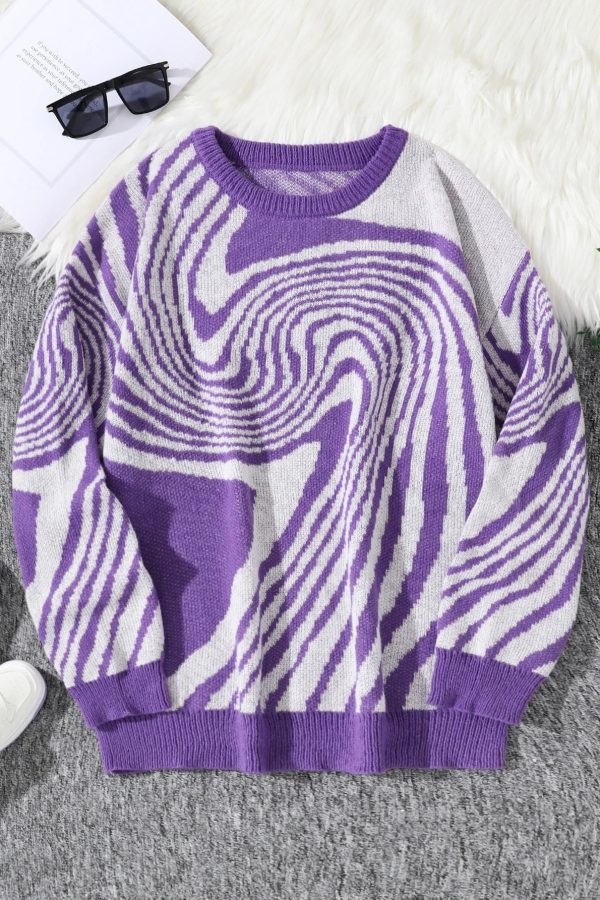 Spiral Pullover Sweater