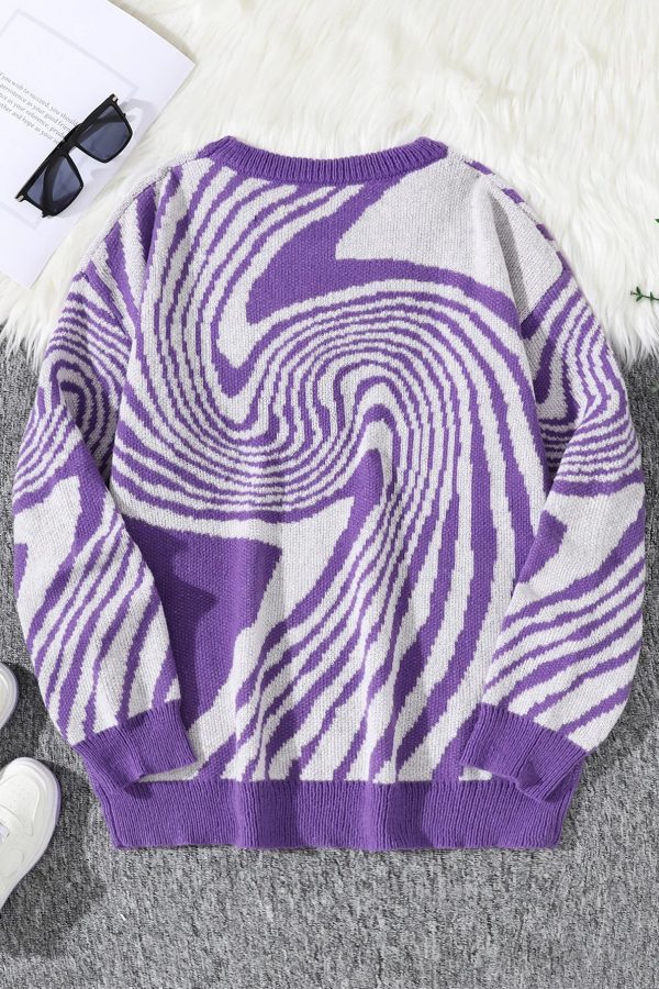 Spiral Pullover Sweater