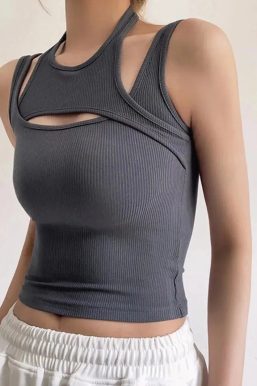 Sporty Asymmetric Tank Top